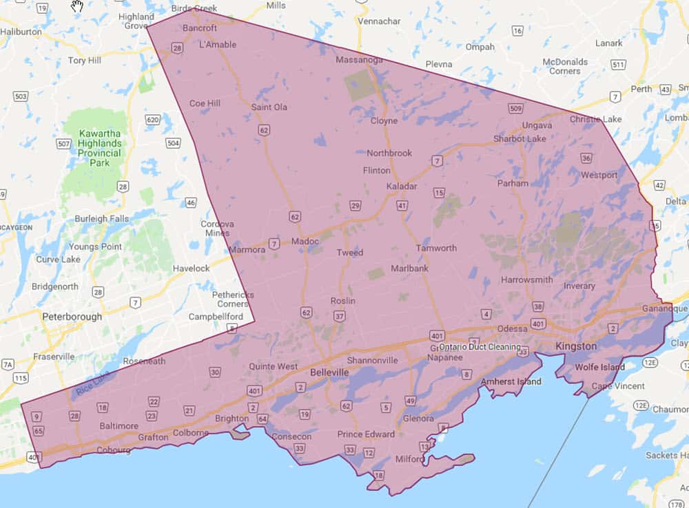 ODC Air Duct Cleaning Service Area Belleville Kingston Cobourg Area
