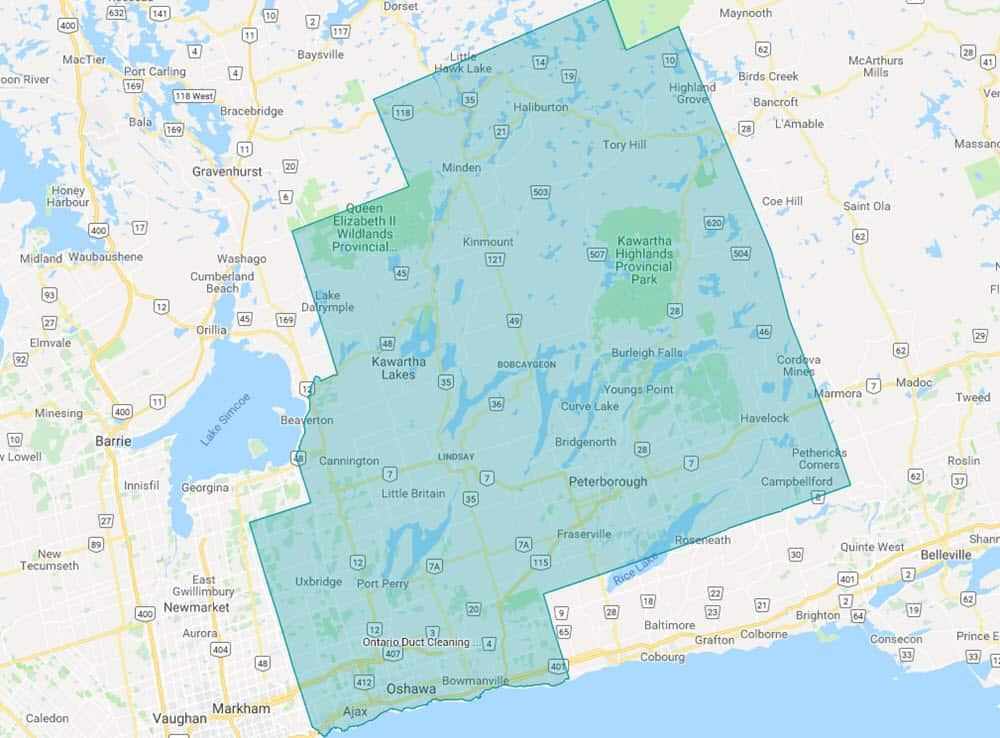 ODC Air Duct Cleaning Service Area Durham Region Kawarthas Area