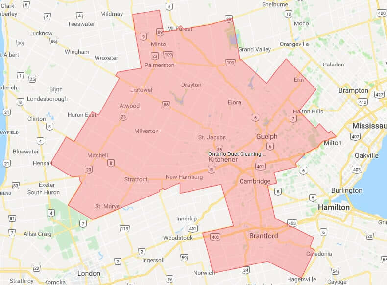 ODC Air Duct Cleaning Service Area Kitchener Waterloo Brantford Guelph Area 1
