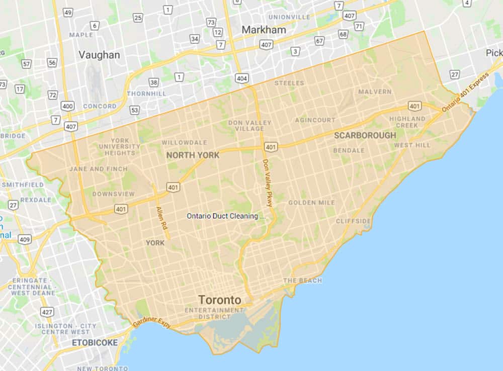 ODC Air Duct Cleaning Service Area Toronto Area